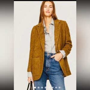 Madewelll Wool Alpaca Blend Blazer Coat